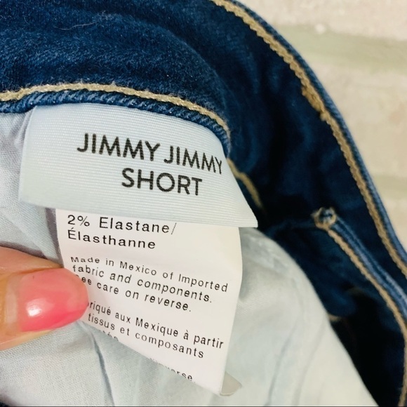 Paige Jimmy Jimmy Cabrera Distressed Wash Denim Shorts Size 28 - Picture 10 of 12